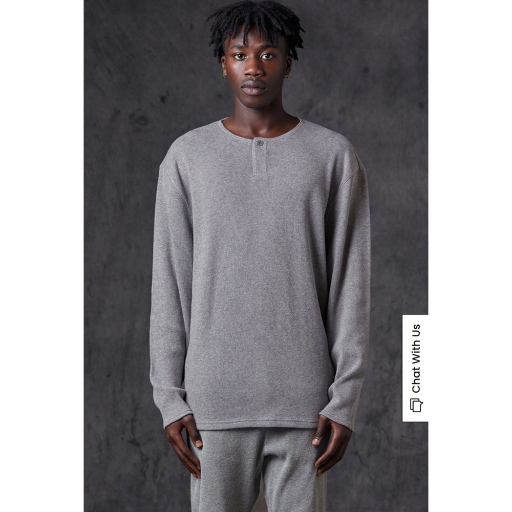 Fear Of God – FOG Essentials Thermal Long Sleeve Henley T-Shirt